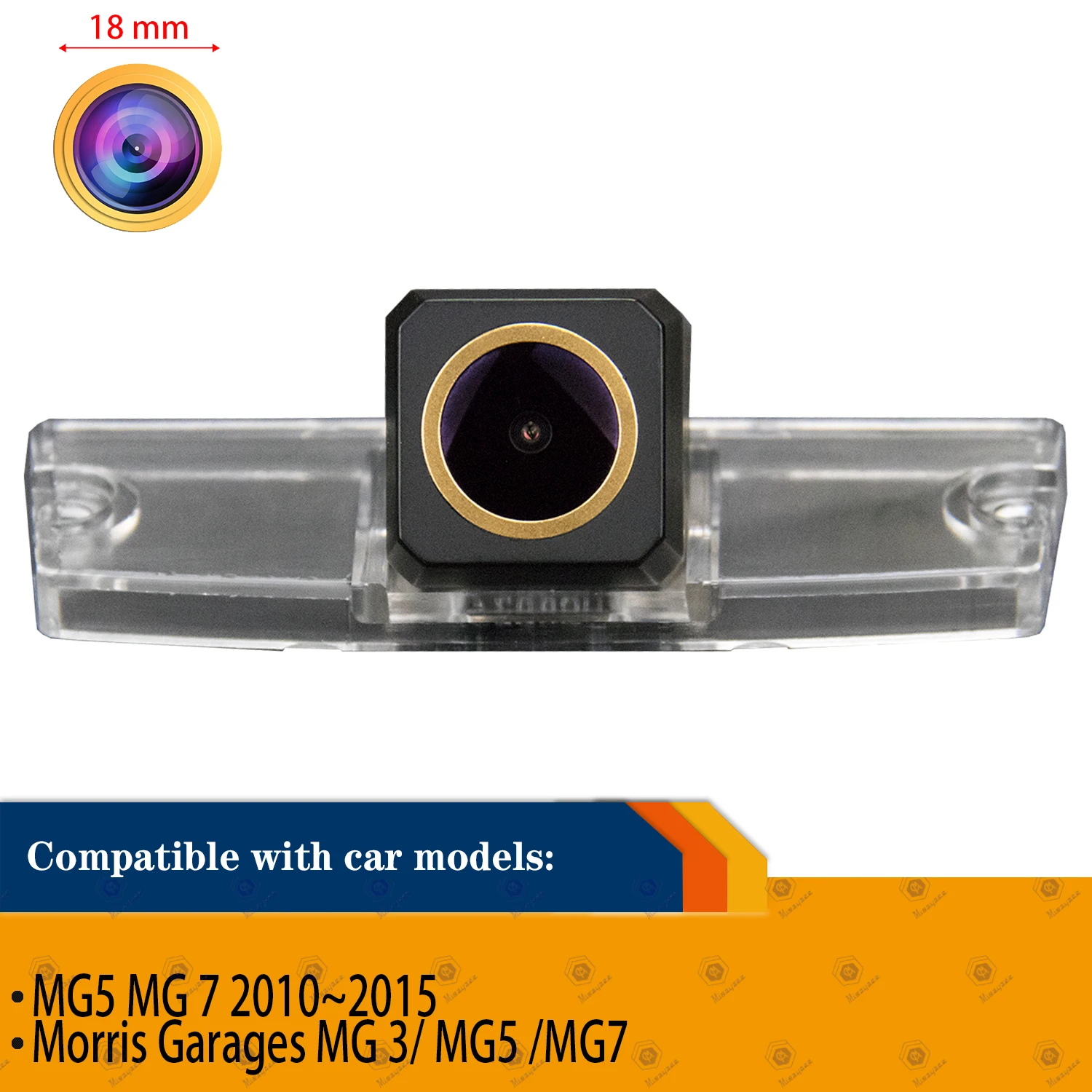 HD 1280x720p Golden Car Rear View Reversing Backup Night Vision Parking Camera for Morris Garages MG 3 / MG5 / MG7 2010-2015