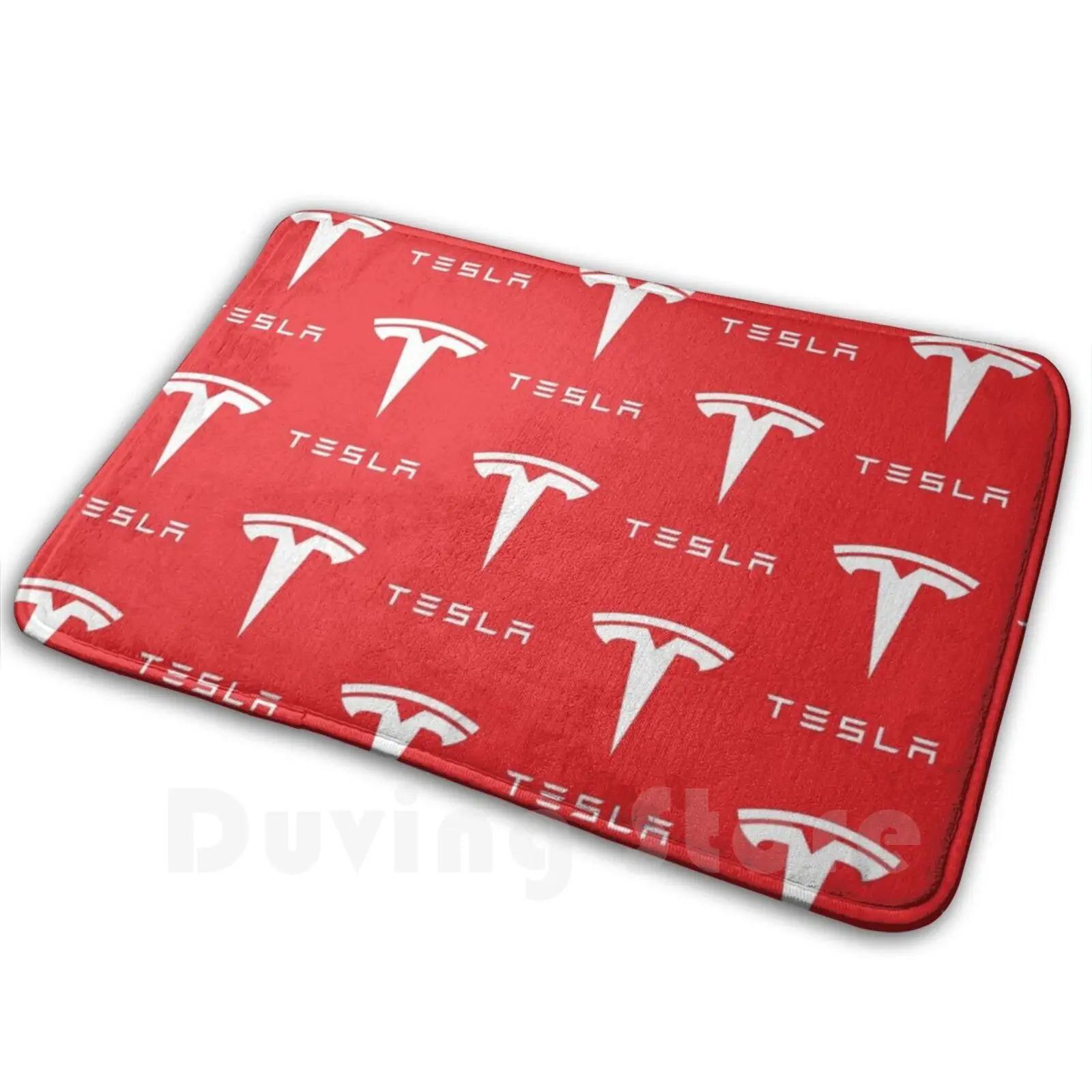 Tesla Mat Rug Carpet Anti-Slip Floor Mats Bedroom Tesla Logo Model 3 Spacex Space Elon Musk Roadster