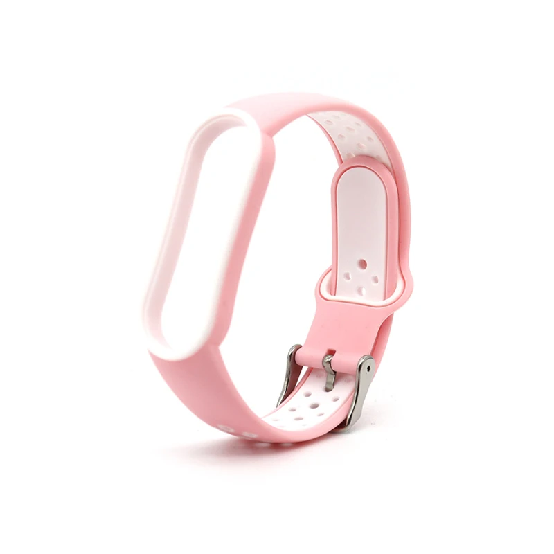 Voor Xiaomi Mi Band 5 4 3 6 Riem Dubbele Kleur Siliconen Polsbandje Armband Vervanging Voor Xiaomi Band 4 Miband 3 5 6 Band Bandjes