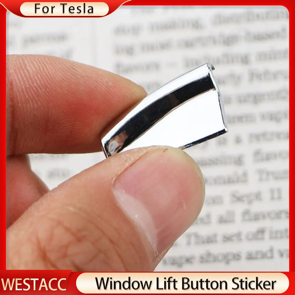 7 pz/set ABS Chrome Car Window Lift Switch pulsanti paillettes Trim Cover Sticker per Tesla Model S X 2012 - 2020 accessori