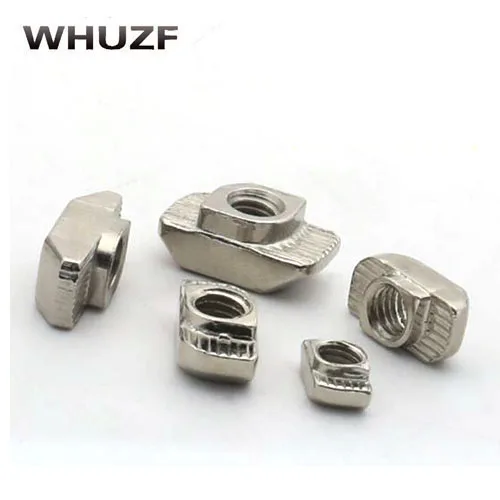 500/1000pcs M3/M4/M5 for 20 Series Slot T-nut Sliding T Nut Hammer Drop In Nut Fasten Connector 2020 Aluminum Extrusion