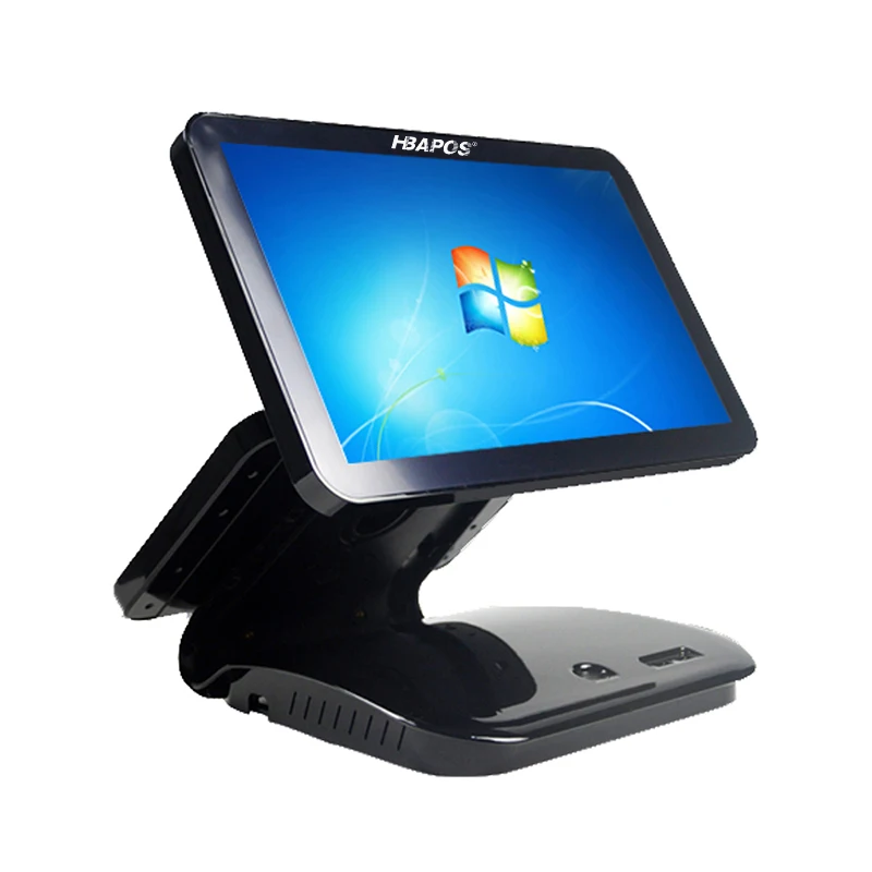 Dual Screen 15 inch Capacitive Touch Screen pos Terminal Retail Supermarket Cash Register Point of Sale for Store