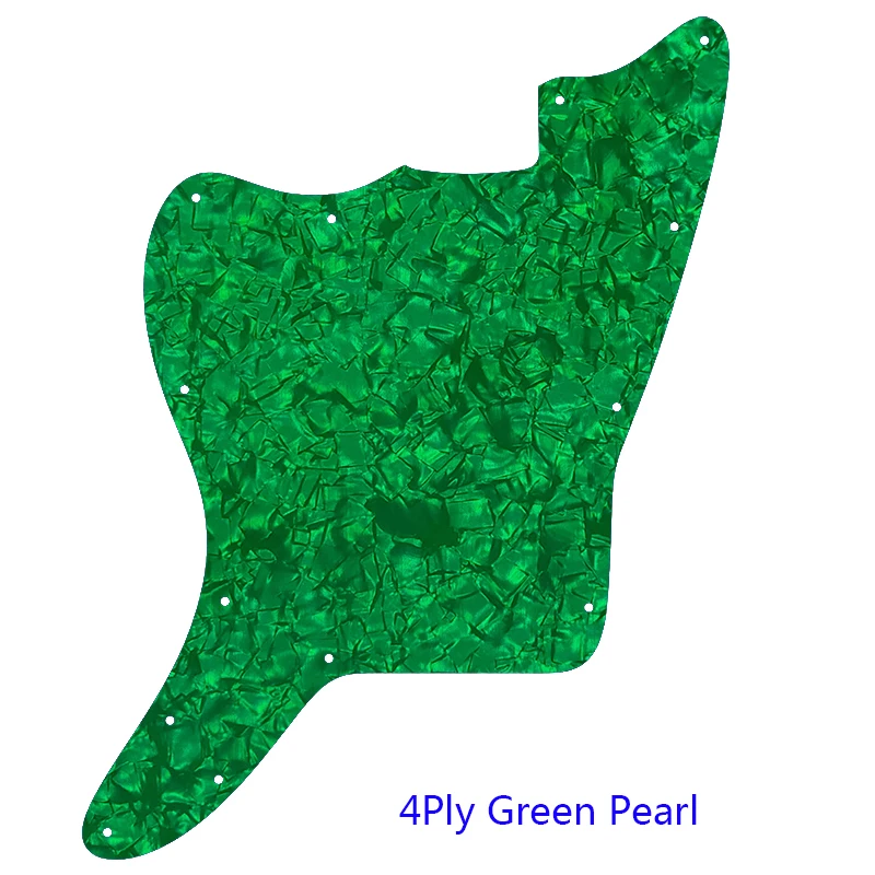 Custom Guitar Parts For Left Handed US Jazzmaster Style Blank With Fixed Screw Holes Guitar Pickguard Replacement