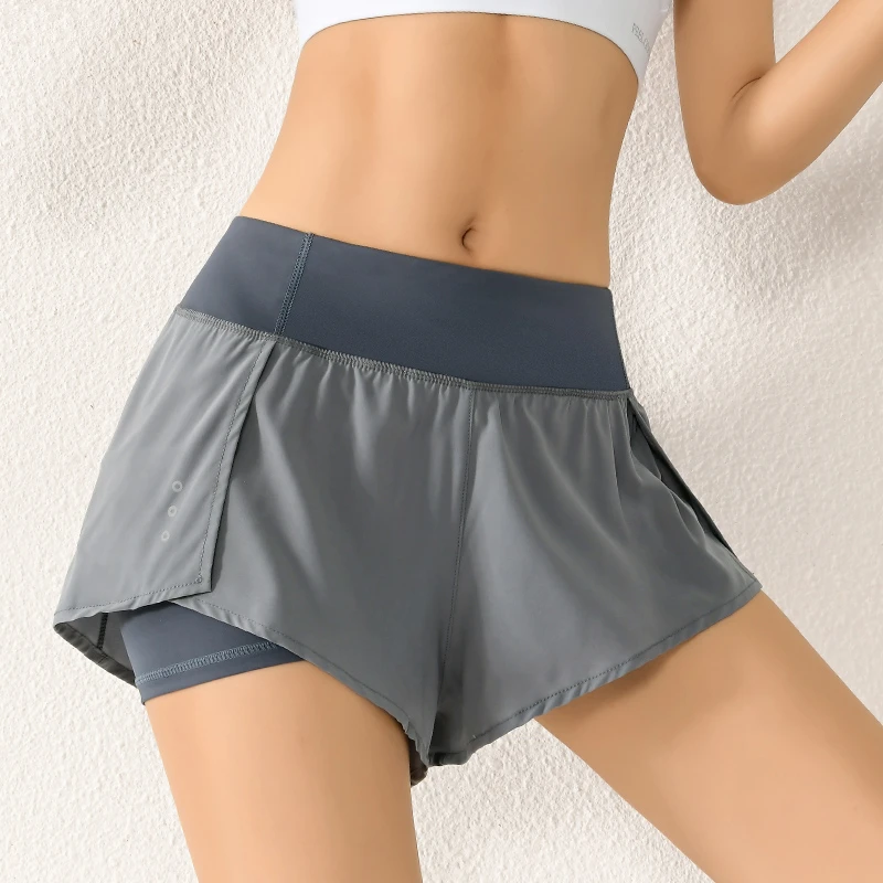 Women Sport Shorts Loose Gym Running Short Pants High Waist Yoga Shorts Quick Dry Crop Leggings Girls Jogging Shorts With Pocket