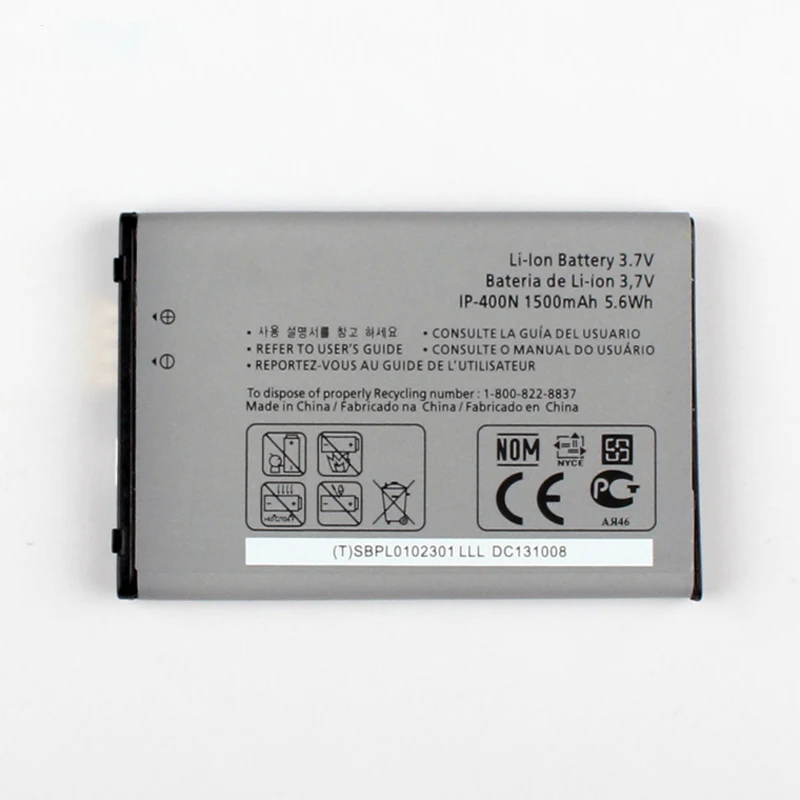 Original GW620 Battery for LG SWIFT LOOP GT540 EVE InTouch Max GW620 GM750 eXpo GX200 GX300 SBPP002740 LGIP-400N