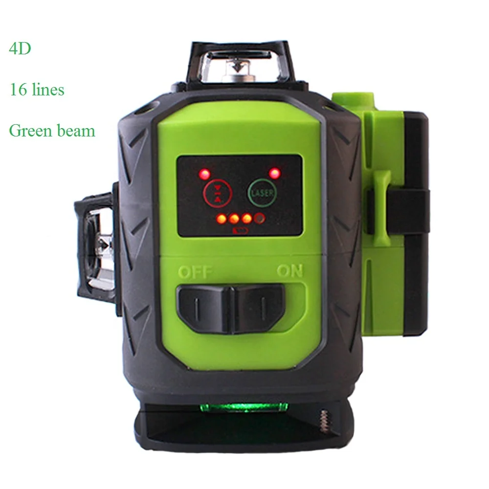 Fukuda  16 Line 4D Green Beam 360 Vertical Horizontal Self-leveling Cross For Outdoor Remote Control Laser Level