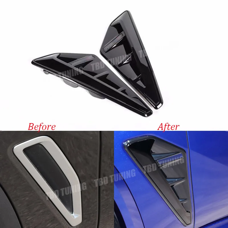 Gloosy Black Front Fender Side Air Vent Trim For BMW X5 G05 2018 2019 2020 2021  Upgrade X5M Car Decoration Accessories