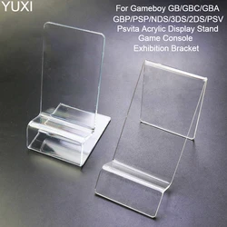 YUXI-estante de plástico transparente para consola de juegos, soporte para GB, GBC, GBA, SP, 2DS, 3DS, PSP, PSV, escaparate de exhibición