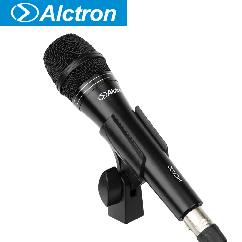 

Alctron HC600 professional handheld condenser mic, black housing, smooth and fine tone,stage performance, studio vocal recording