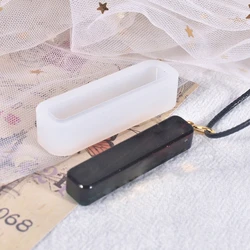 DIY Crafts Long Strip Necklace Epoxy Resin Mold Pendants Keychain Silicone Mould