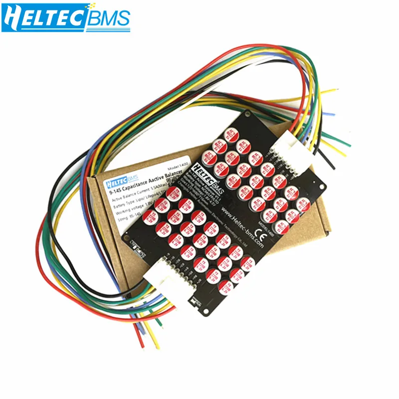 Heltec Wholesale 10S 12S Aktywny Balanser Equalizer do Baterii Lifepo4/Lithium/LTO, Aktywna Wyrównoważająca Kondensatorowa Systemy Equalizacji Energii 9S 13S 14S