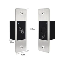 9-18V RFID Reader Keyless Door Opener Metal Access Control Scanner 100 Users Mini IP66 Waterproof Embedded Fingerprint Reader 6