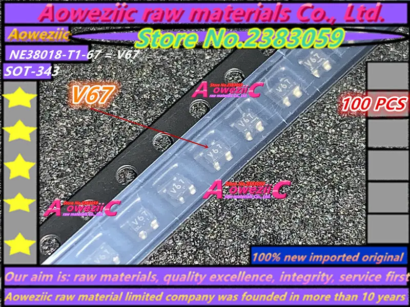 

100% new imported original NE38018-T1-67 V67 NE38018-T1-68 V68 SOT-343 PMP4501G R6t PMP5501G R4t SOT-353 RN1106 XF SO-T523