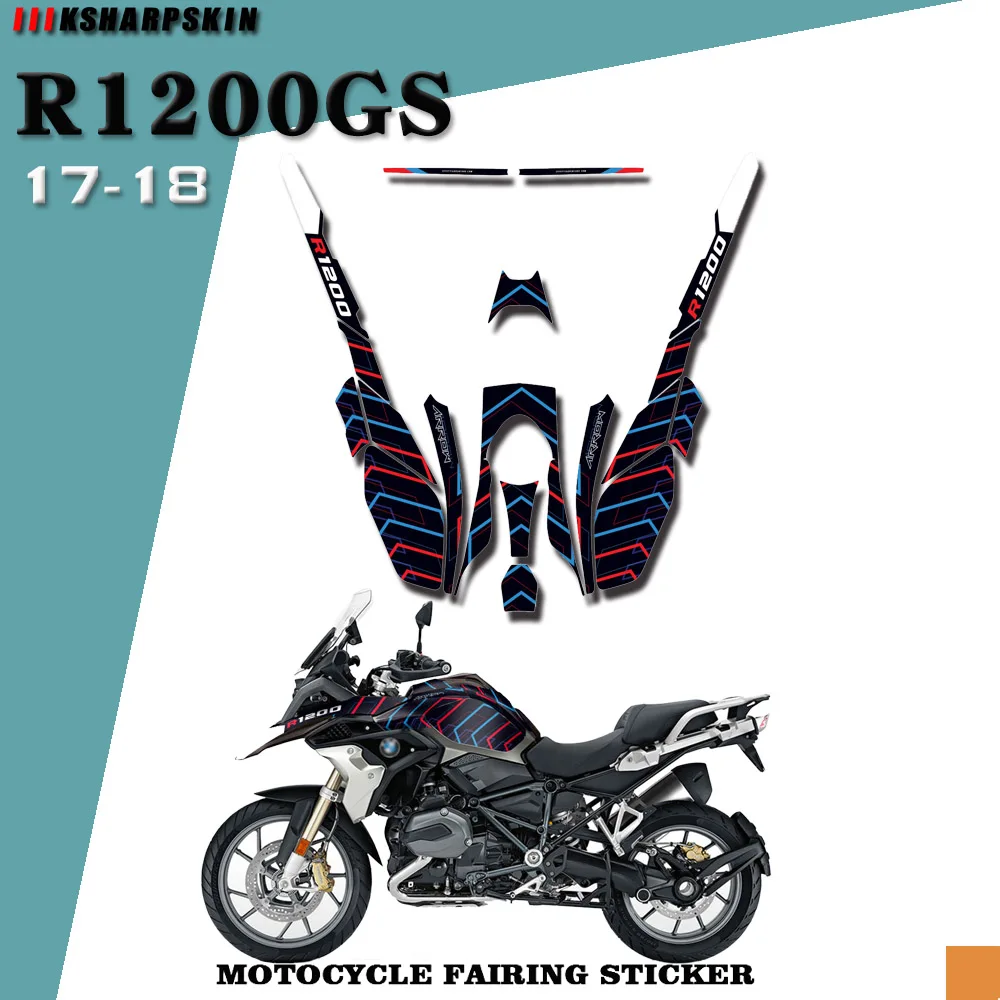 

Motorcycle parts body fairing decorative waterproof personalized stickers suitable for BMW R1200GS 2017-2018