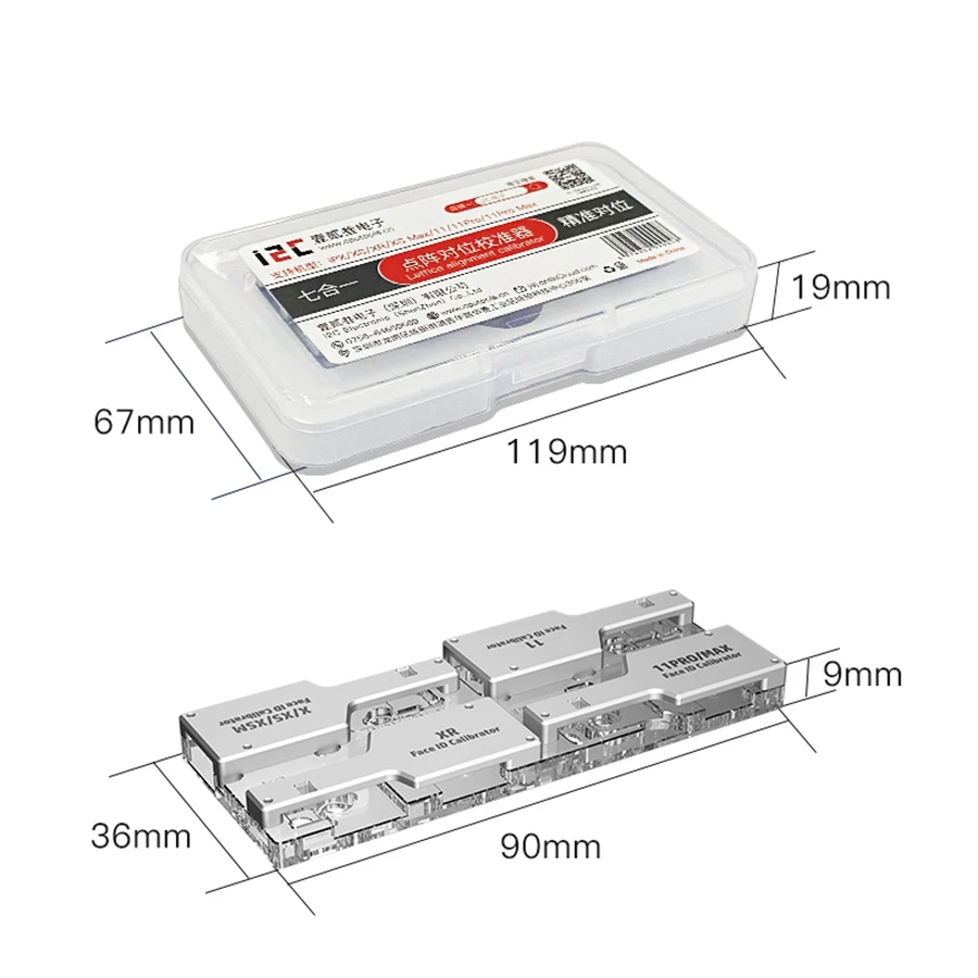 I2C Dot Projector Precision Calibrator Face ID Lattice  Positioning Fixture for Iphone X XS XSMAX XR 11 11PRO 11PROMAX Repair