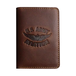 Cartera de cuero genuino hecha a mano, tarjetero de licencia de conducir, paquete de ranura para tarjeta de crédito, bolsa suave, funda para documentos automáticos, monedero