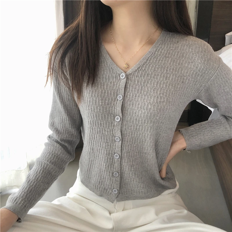 Cardigan Women\'s Knit Short Slimming Tops Spring Summer New Fashion Design Loose Casual Sweater