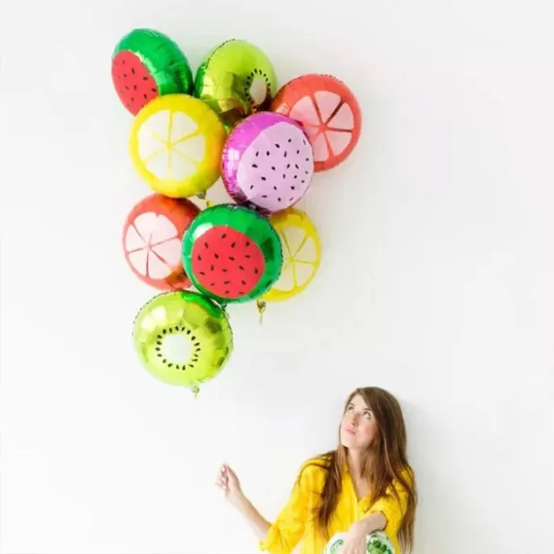 40 inch Donut Number Foil Balloons Fruit ice cream Helium balloon Birthday party decorations Kids toy Sweet Number Ballon shower