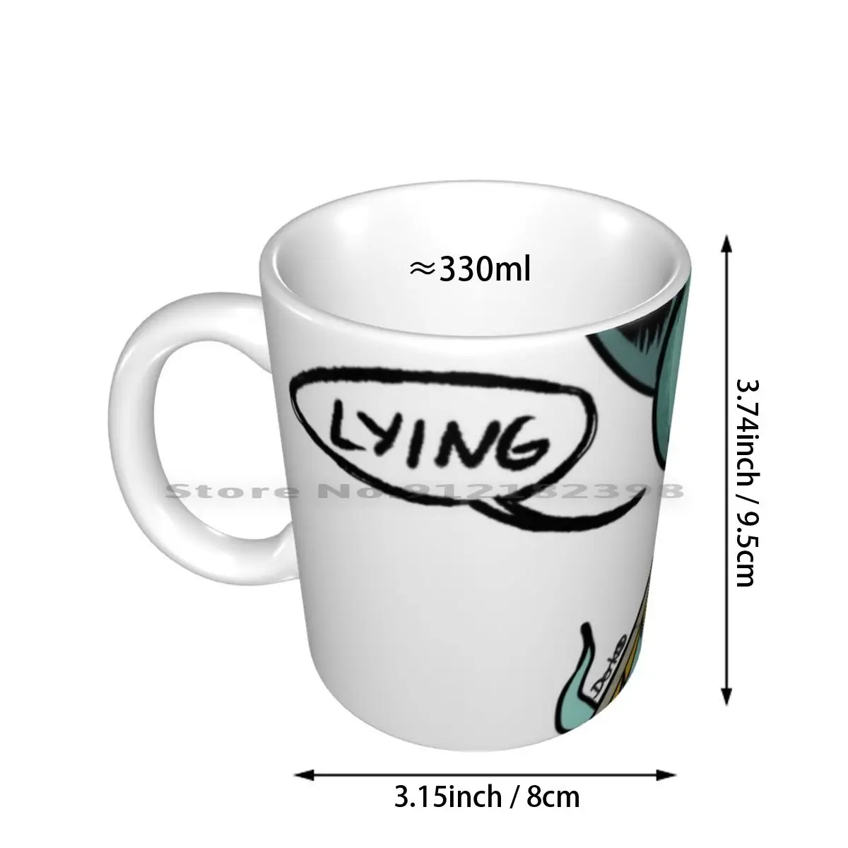 Lying Cat Ceramic Mugs Coffee Cups Milk Tea Mug Lying Cat Saga Cute Comics Comic Book Cat Sphinx Creative Trending Vintage Gift