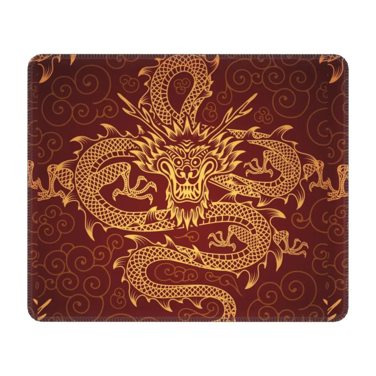 Dragon Totem Asian Style Gamer Mouse Pad Non-Slip Rubber Lockedge Mousepad Office Desktop Chinese Oriental Mythical Mouse Pads