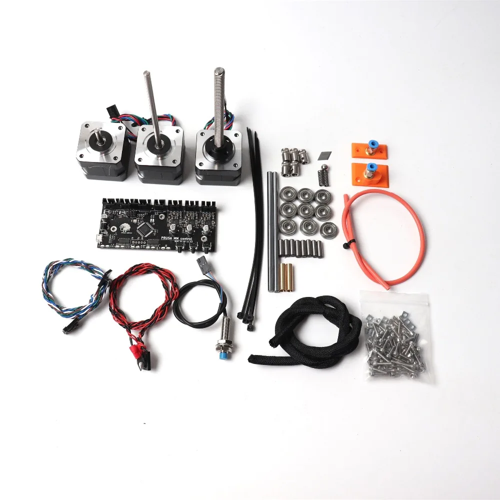 

Prusa i3 MK2S/MK3 MMU V2 kit Multi Material, control board, motors kit,FINDA probe,power and signal cables,smooth rods