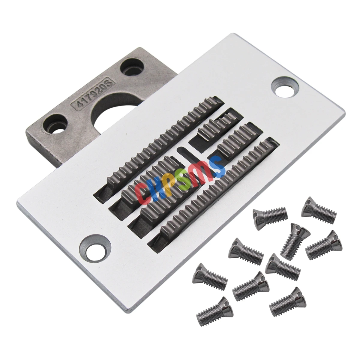 1 SET PARTS OF NEEDLE PLATE & FEED DOG & 10 PCS SCREW FOR SINGER 457 # 282188+417920+500244(10pcs)