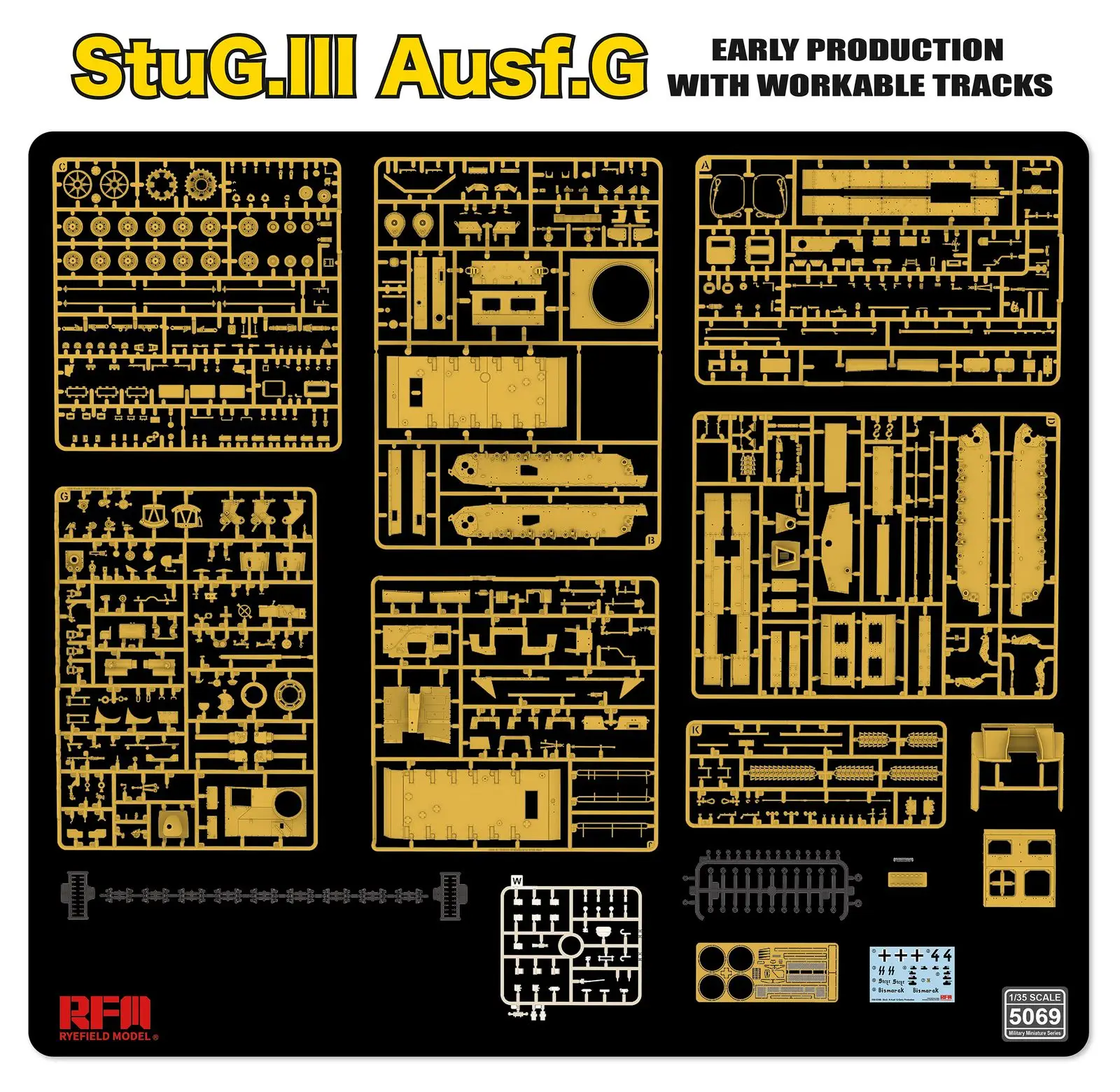 RYEFIELD MODEL RFM RM-5069 1/35 StuG.III Ausf.G Early Production - Scale Model Kit