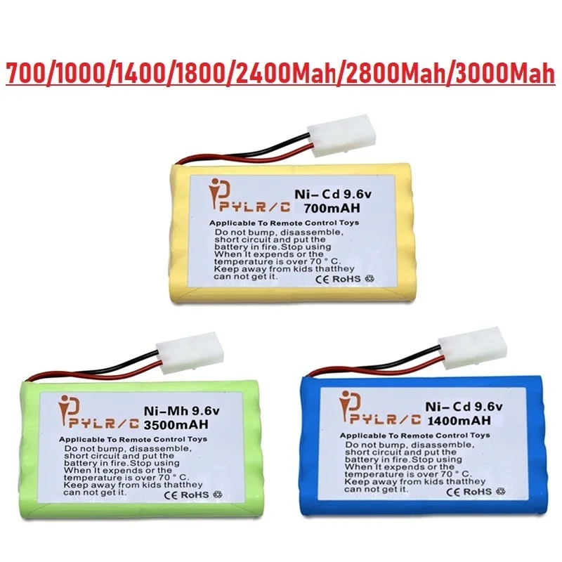 9.6V 700/1400/1800/2400/3000/3200/3500mAh Battery for RC toys Cars Boats Tank Trucks Trains AA Ni-Cd Ni-MH 9.6v Battery Group