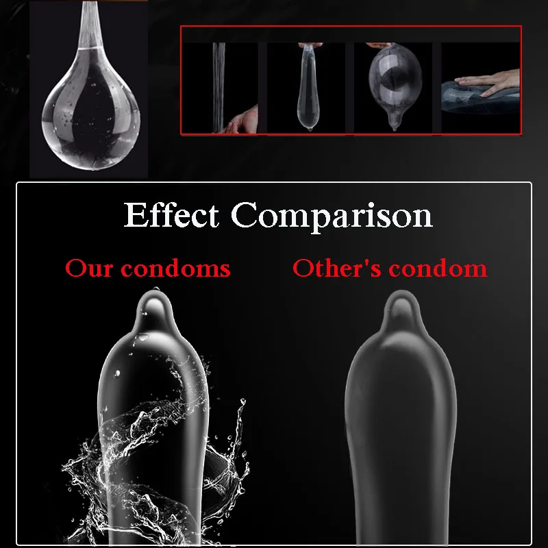 10 PCS Ultra Thin Condoms For Men Lubricated Oil Condom Penis Sleeve Contraception Condones Adult Sex Products Sex Toys