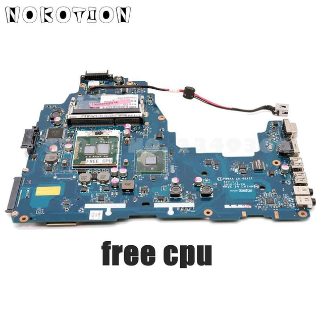 Nokotion K000111440 Main Board For Toshiba Satellite C660 C660 1f1 Laptop Motherboard Hm55 Ddr3 Pwwaa La 6842p Free Cpu Laptop Motherboard AliExpress