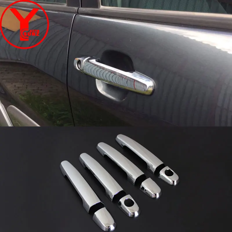 

door handle cover For Toyota HILUX FORTUNER SW4 2012 2013 2014 2015 chrome ABS car accessories For Yaris L vios 2014-2016 YCSUNZ