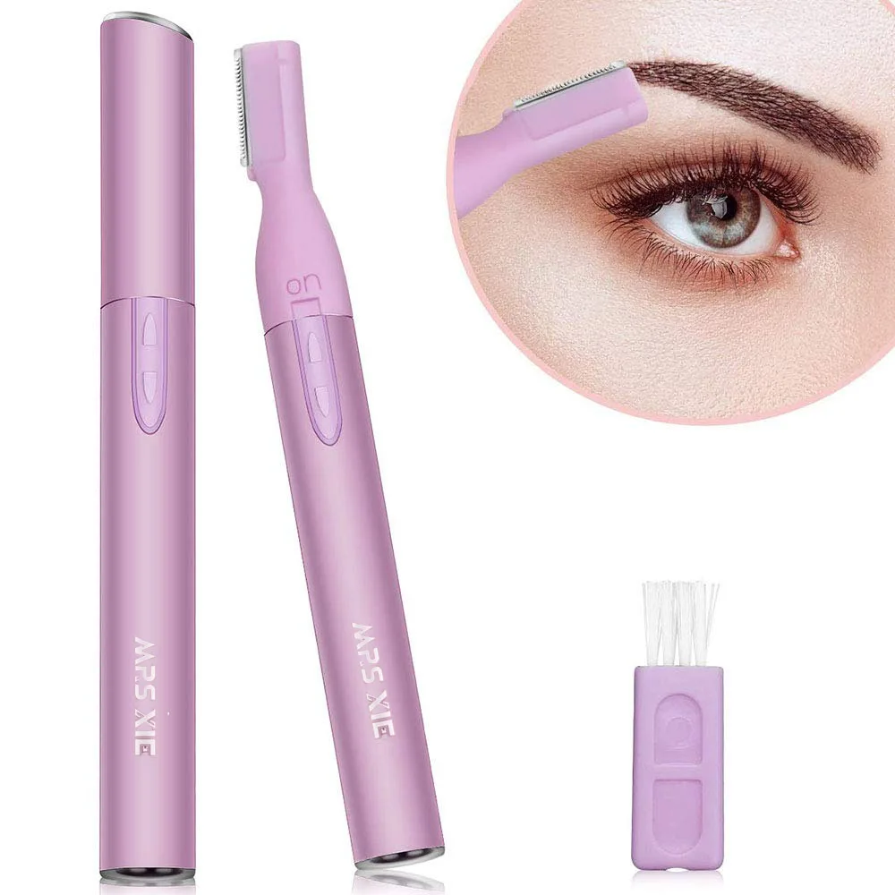 眉毛トリマー、女性用眉毛かみそり、痛みのないインスタント脱毛トリマー、眉毛に最適、顔の髪、ビキニライン