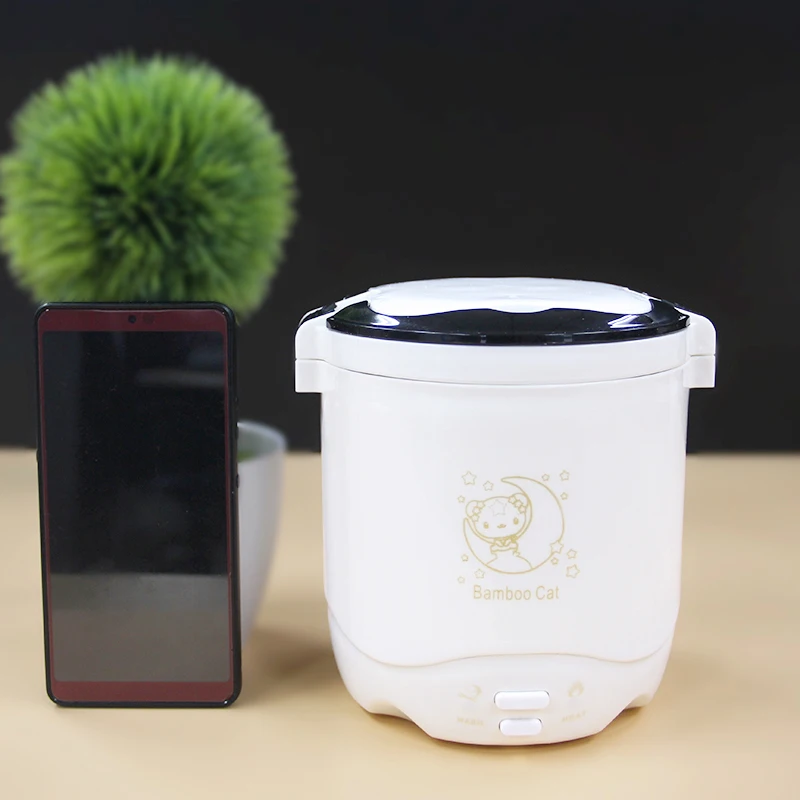 2L المحمولة موقد كهربائي صغير جهاز طهي الأرز الصغيرة مع باخرة الطبخ عصيدة مع الدفء وظيفة مكتب المنزلية