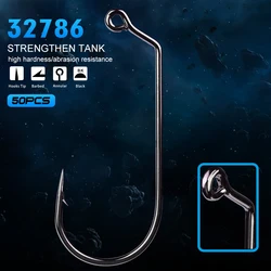 Big Series Fishing Hook, Sunlure Brand, Single Hook, Fishhook, Saltwater Bass, High Quality, 32786-1/0-5/0 Size, 50Pcs