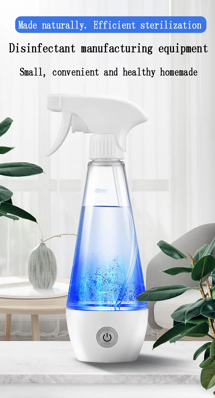 300ML USB Hypochlorous Acid Disinfection Water Manufacturing Generator Portable Cleaning And Disinfection Household Sterilizatio