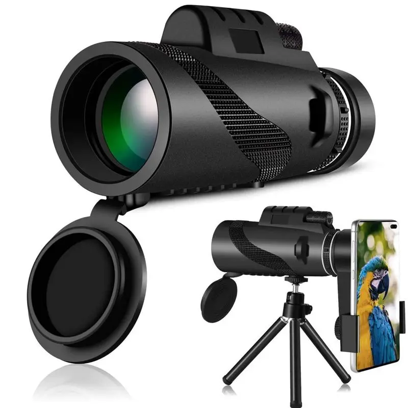 telescopio monocular spyglass com suporte zoom de longo alcance bolso spotting oculos 10 a 12x50 01