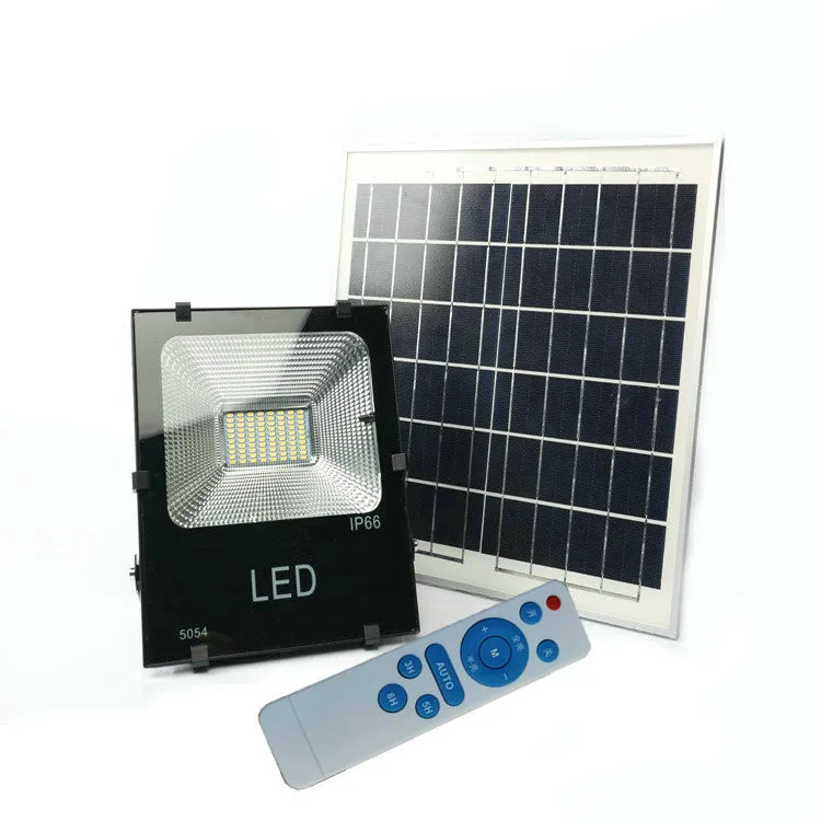 

10w 20w 30w 50w 100w 200w Waterproof Solar Powered Sensor LED Flood Light Outdoor Security Solar Floodlight with Remote Control