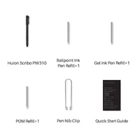 Huion – stylet pour tablette graphique Scribo PW310, avec 3 recharges de remplacement, 8192 pression, Support H420X H640P Q620M HS64 H610PROV2 6
