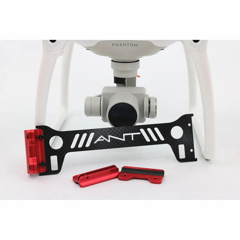 For DJI Phantom 4 Carbon Fiber Camera Gimbal Guard Landing Protector Plate for DJI Phantom 4 Drone Landing Gear with CNC Fixed