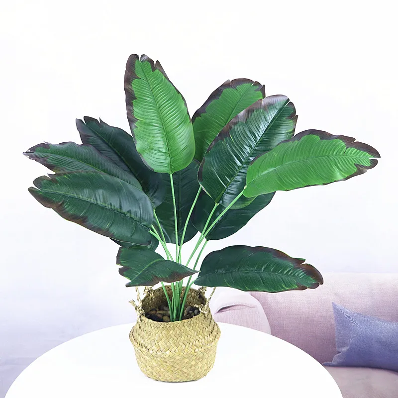 66cm artificial bananeira árvore verde simulação banyan plástico tropical plantas arte paisagismo varanda casa deco acessórios