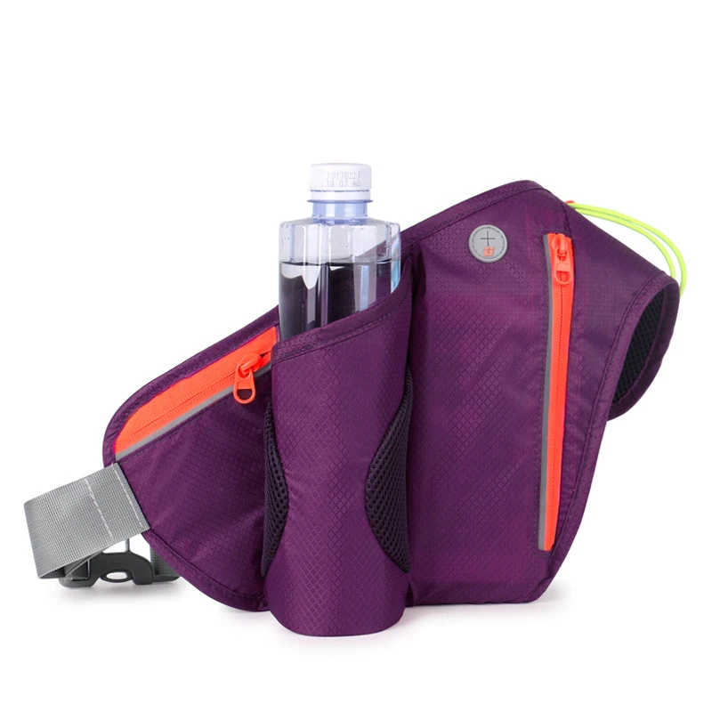 Outdoor Sport Waist Bag Single Bottle Pocket Running Phone Bag with Water Bottle Sport Bags with Headset Hole Protection