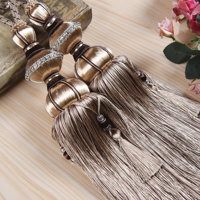 Curtain Tapestry Hanging Tassel Hanging Belt Ropes Ball Buckle Decoration Curtains Tiebacks Buckle Bandages Curtain Accessories