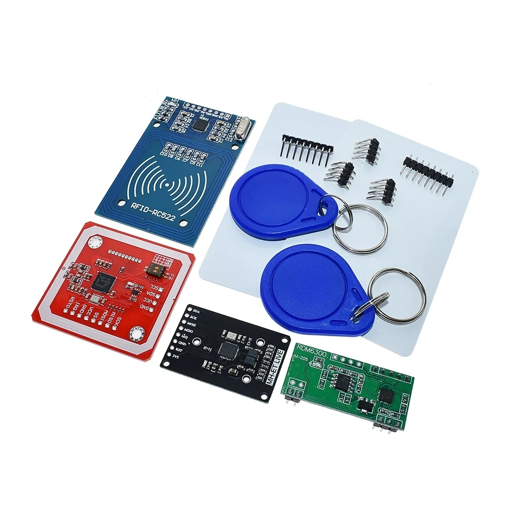 RFID module RC522 MFRC-522 RDM6300 Kits S50 13.56 Mhz 125Khz 6cm With Tags SPI Write & Read for arduino uno 2560