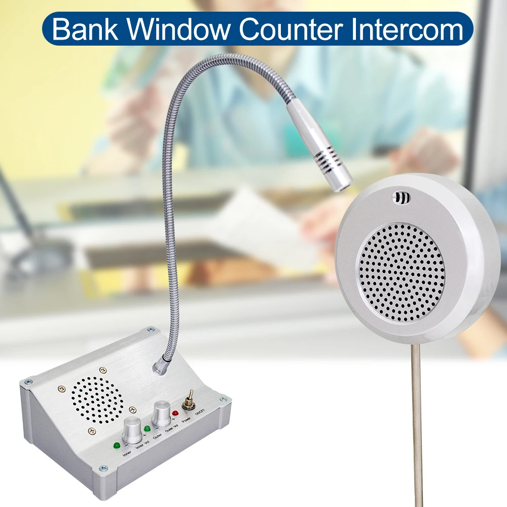 CATEL CT106 3W Dual Way Wireless Window Intercom Counter System for Bank, Hospital, Clinics, Railway Station