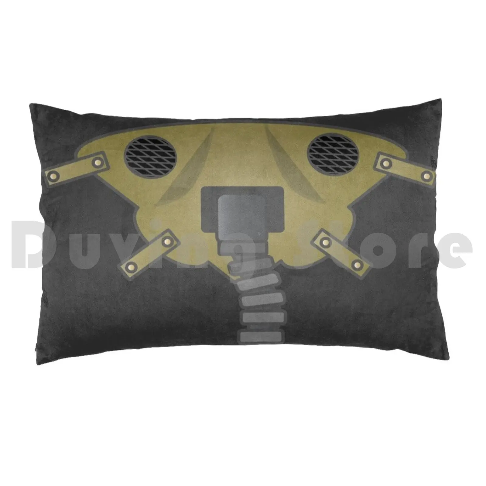 The Fighter Pilot Pillow Case 20*30 Inch Fight Pilot Gas Steam Punk Dystopian Pilot Jet Fighter Respirator