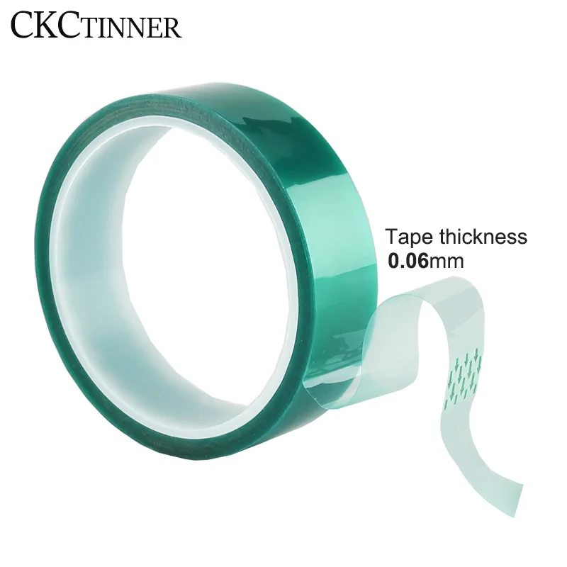 5/6/8/10/12/15/20-80MM x 33M verde resistente alle alte Temperature nastro Kapton poliimmide per attività elettriche/griglie/verniciatura a polvere