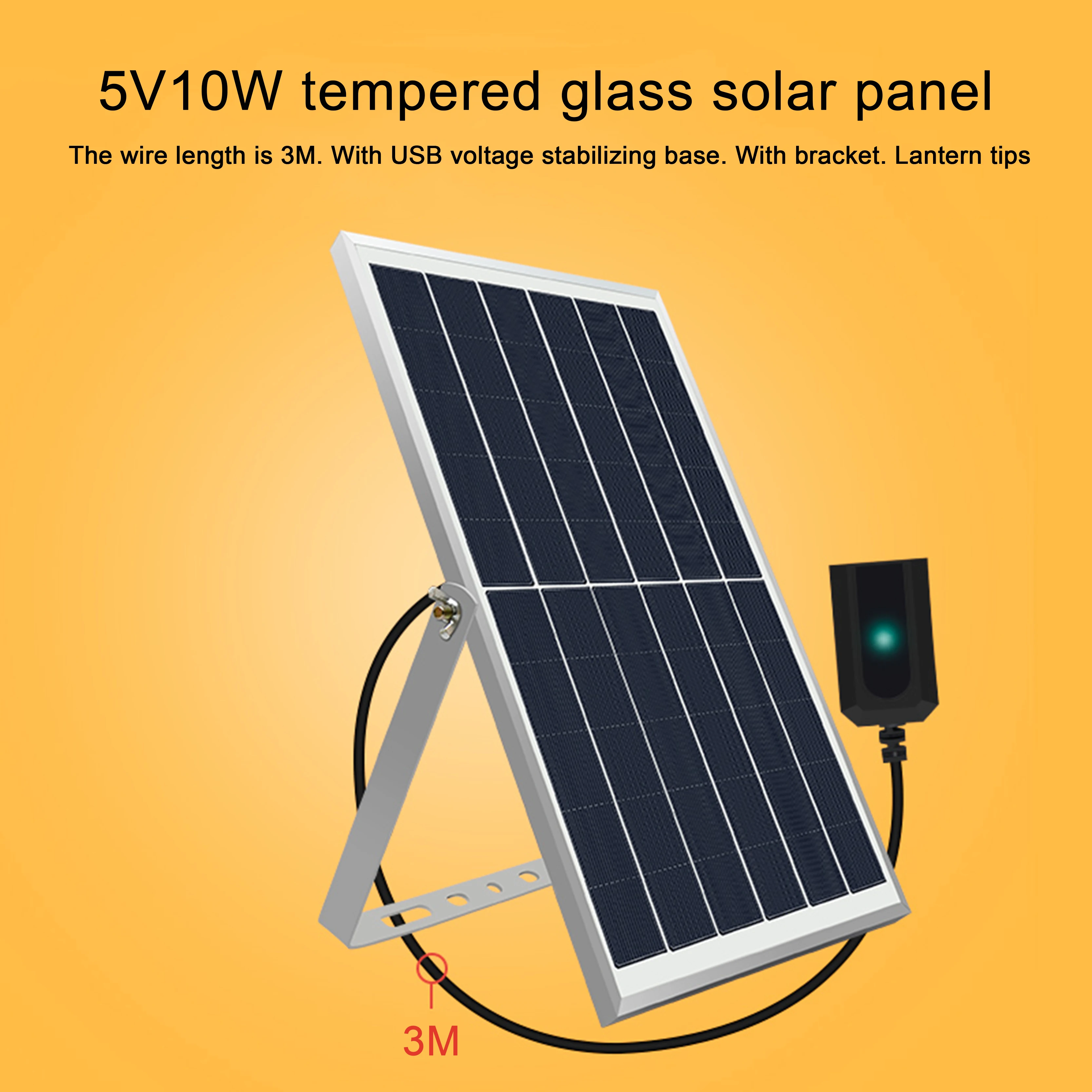 Imagem -02 - Painel Solar Fotovoltaico Geração de Energia Placa Carregamento ao ar Livre à Prova Impermeável Água Usb Carregamento Rápido Power Bank Portátil 5v 6w 10