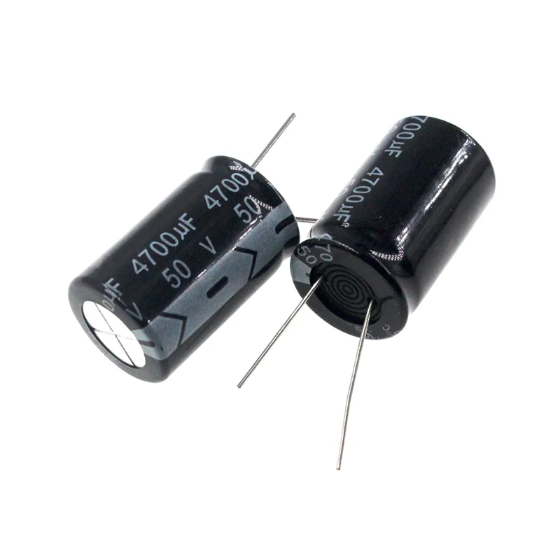 2pcs 4700uF 50V 4700MFD 50WV 18*35mm Aluminum Electrolytic Capacitor Radial 4700mf50v 4700uf50v 50v4700mf 50v4700uf