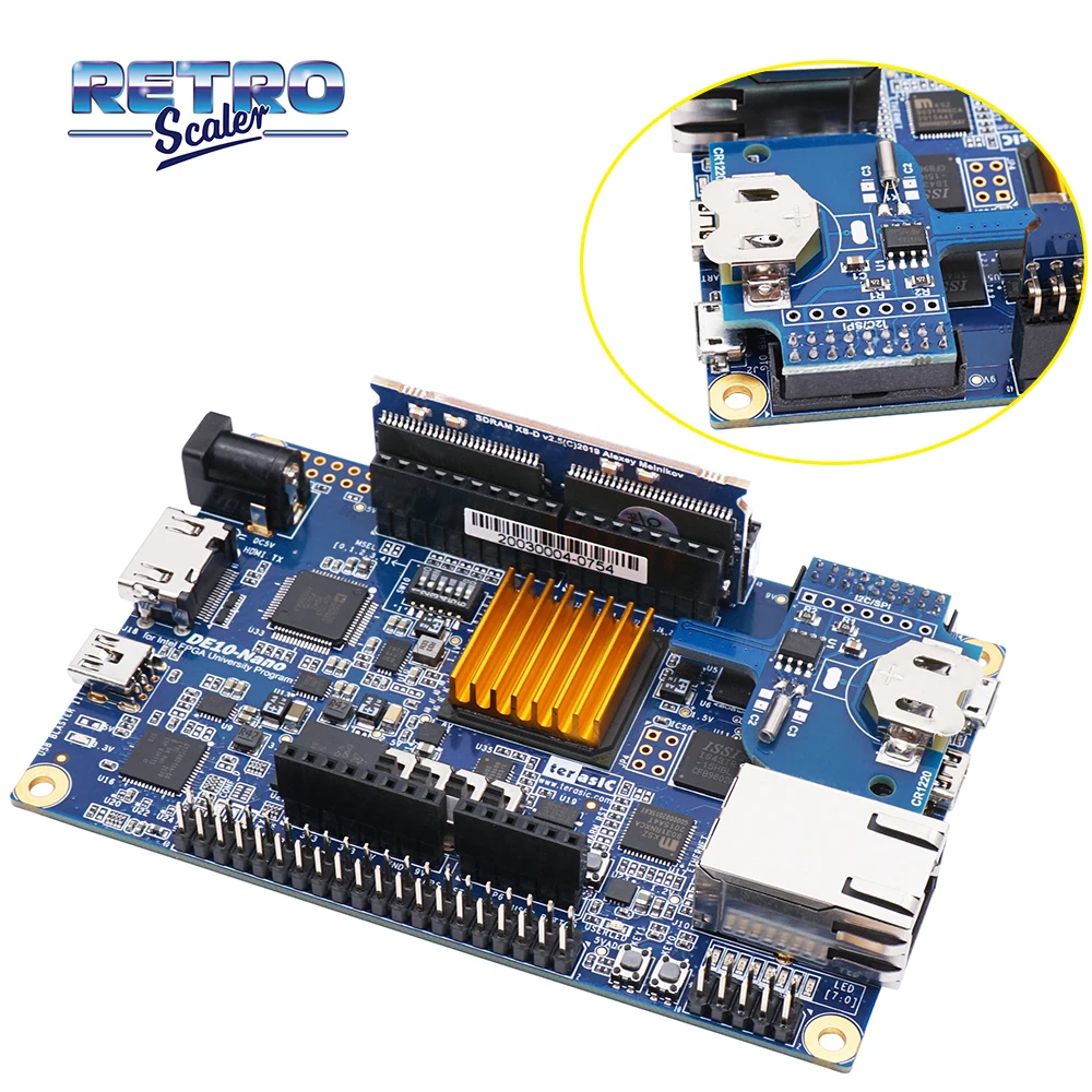 RetroScaler-Carte d'horloge en temps réel pour MisTer FPGA, soudage manuel, RTC