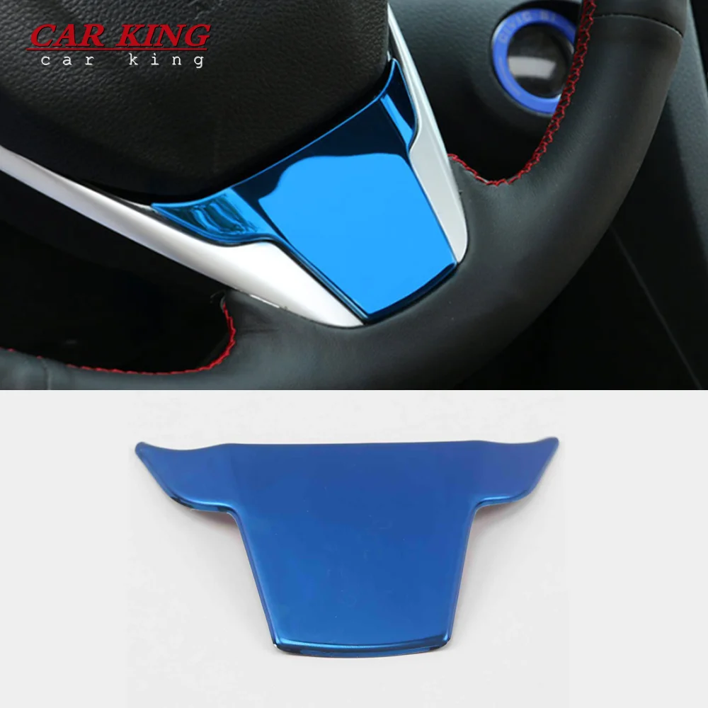 

For Honda Civic 10th 2020 2019 2018-2016 Stainless steel Steering Wheel Trims Interior Wheel Cover Mouldings Decoration Sticker